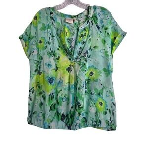 ST JOHN'S BAY Women's Green Blouse Size PL